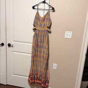 Elegant Multicolor Maxi Dress